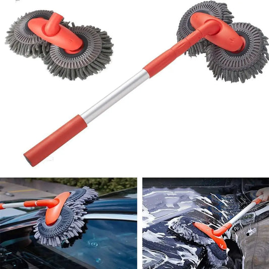 Car Wash Mop - Retractable Microfibre
