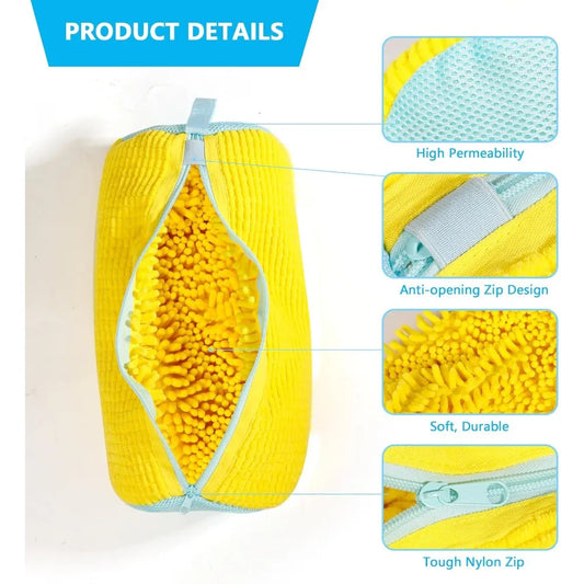 Shoe Washing Machine Bag - 360° Chenille Protection