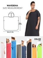 Sneldrogende microvezel surfponcho met capuchon – BeachFlow