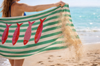Coastal Sardine Microfiber Beach Towel – Sand Free