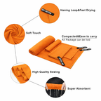 Microfibre Towel – 3-Piece Set Orange