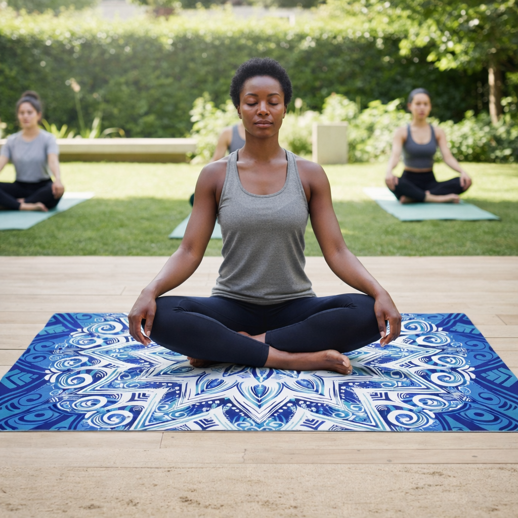 microfibre mandala towel yoga meditation outdoor lightweight quick dry towel
