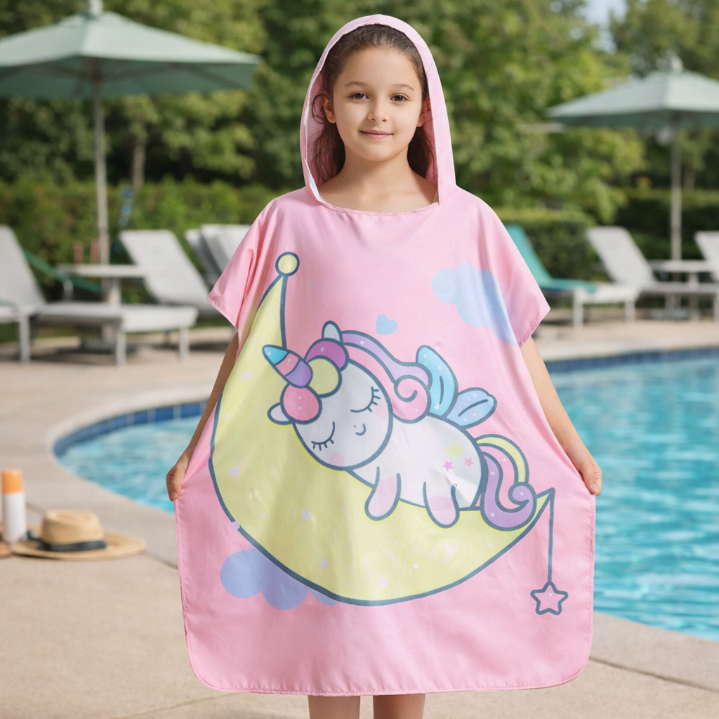 Microfibre Towel – Kids Hooded Poncho