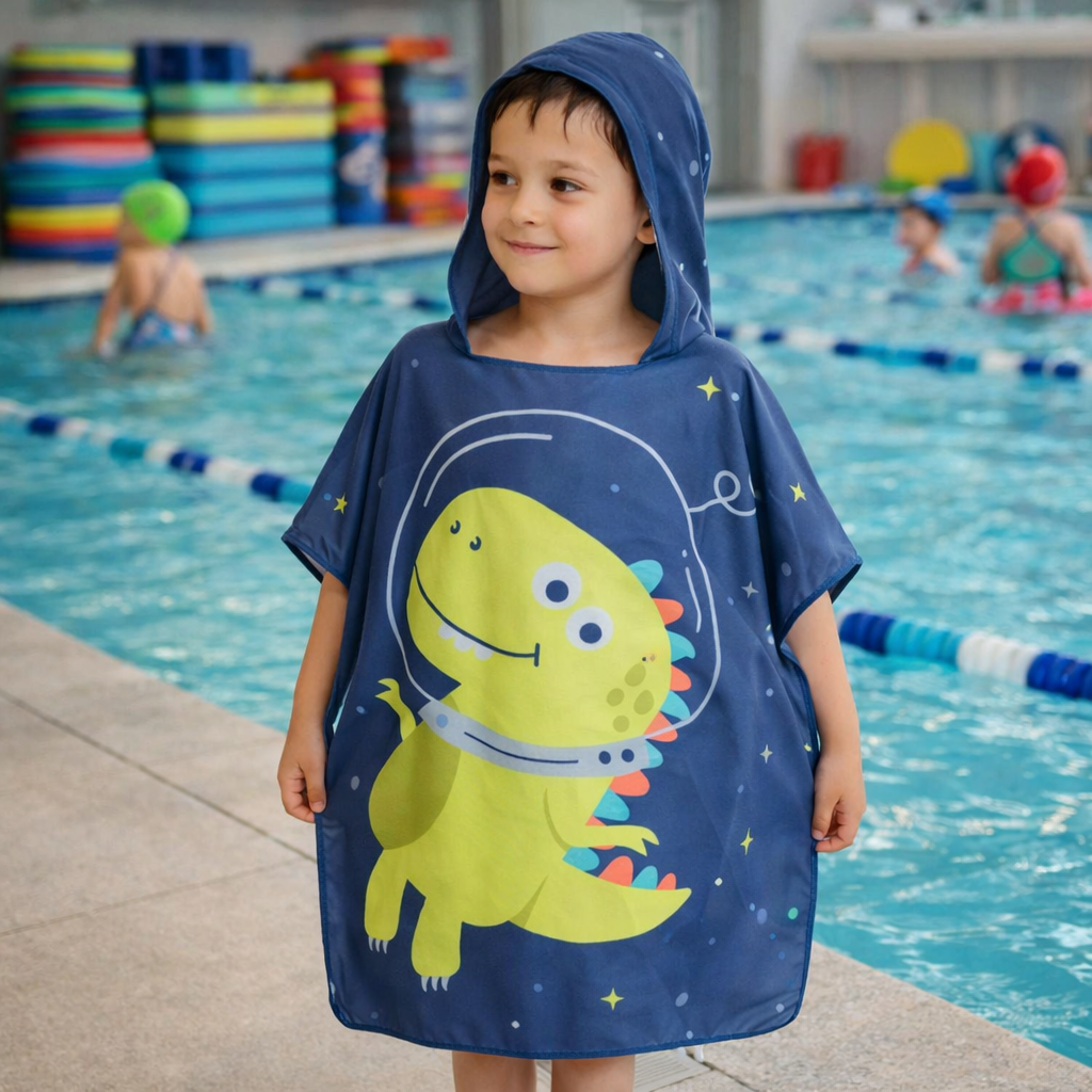 Microfibre Towel – Kids Hooded Poncho