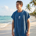 mens changing robe beach use quick dry microfibre surf poncho lightweight