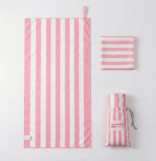 Microfibre Towel – 2-Piece Striped Set