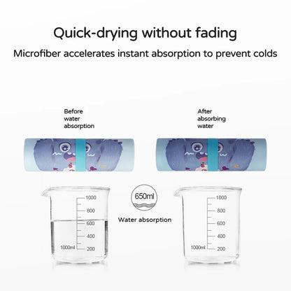 Children’s Hooded Towel – Quick-Dry Microfibre Bath Poncho for Kids