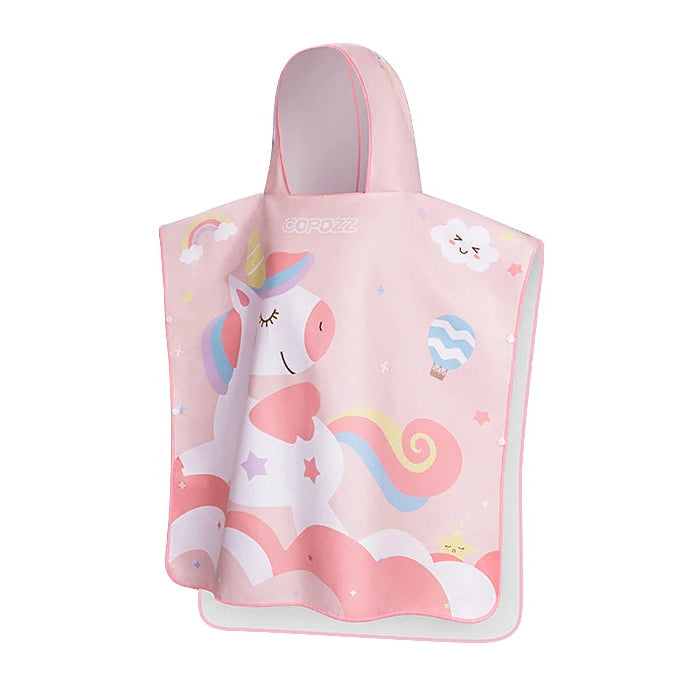 kids hooded blanket rainbow unicorn design