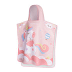 kids hooded blanket rainbow unicorn design