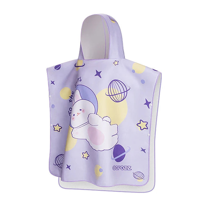 kids hooded blanket moon rabbit design