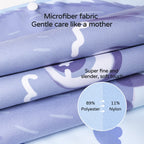 soft microfibre fabric detail kids hooded blanket
