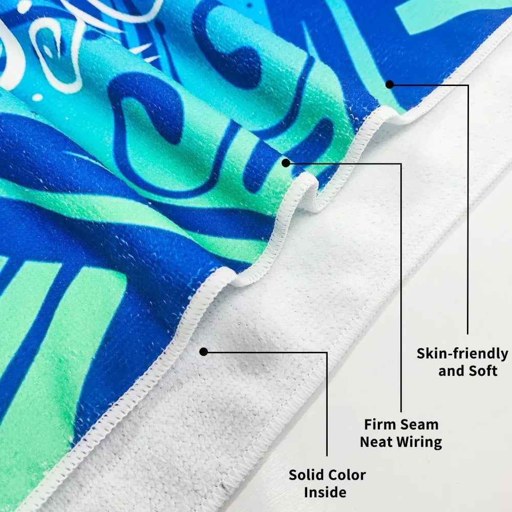 microfibre towel fabric close up soft absorbent quick dry mandala towel texture