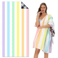 Double-Sided Striped Beach Towel