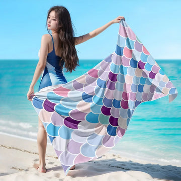Rainbow Scales Quick-Dry Microfibre Towel