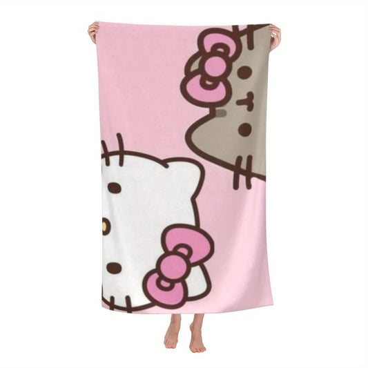 Boho Kitty Beach Towel