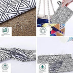 microfibre towel hanging display geometric design quick dry beach towel lightweight