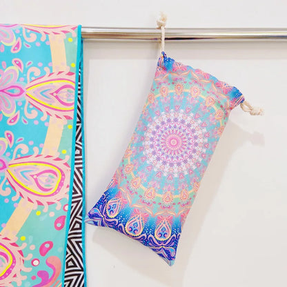 Premium Double-Sided Microfibre Quick-Dry Sports & Beach Towel – Boho Bloom