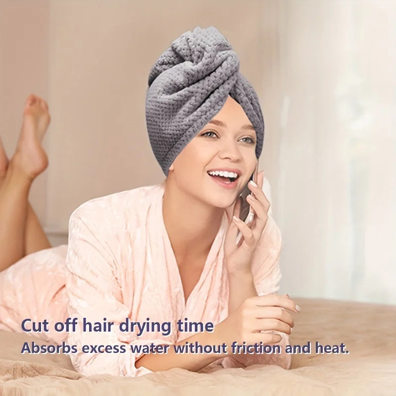 Microfiber Hair Towel Turban