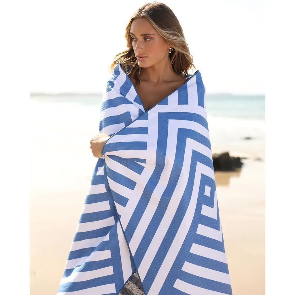 Premium Double-Sided Geometric Towel