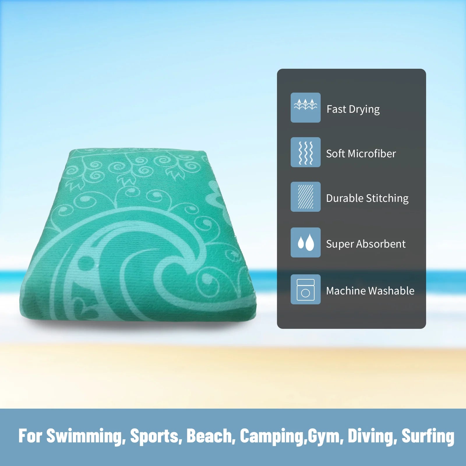 Mandala Microfiber Towel