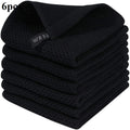 6-Pack Kitchen Dishcloths – Jet Black