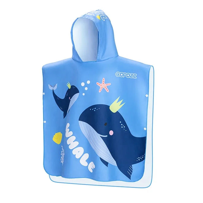 kids hooded blanket little whale design