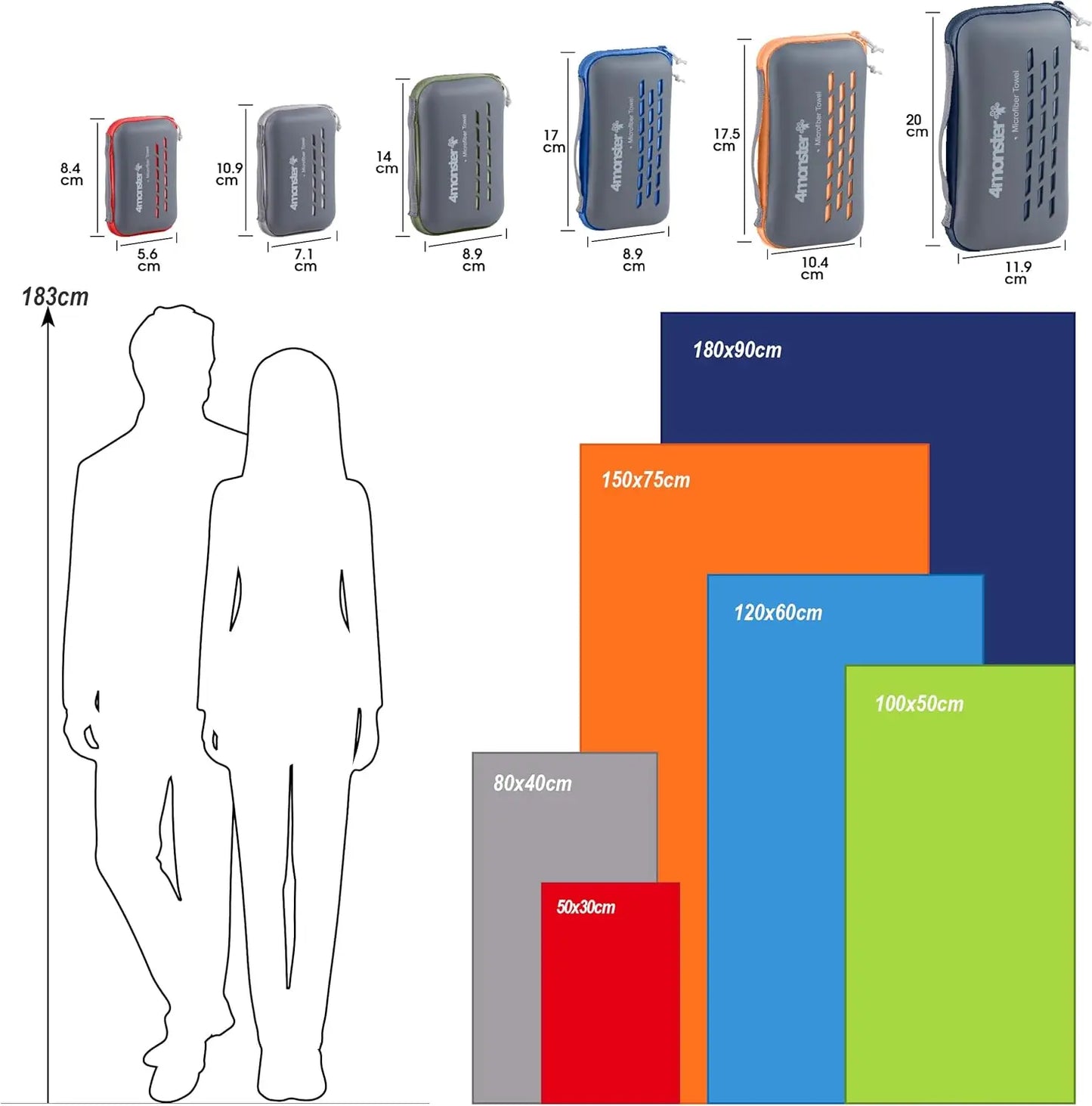 Monster Microfiber Quick-Dry Towel