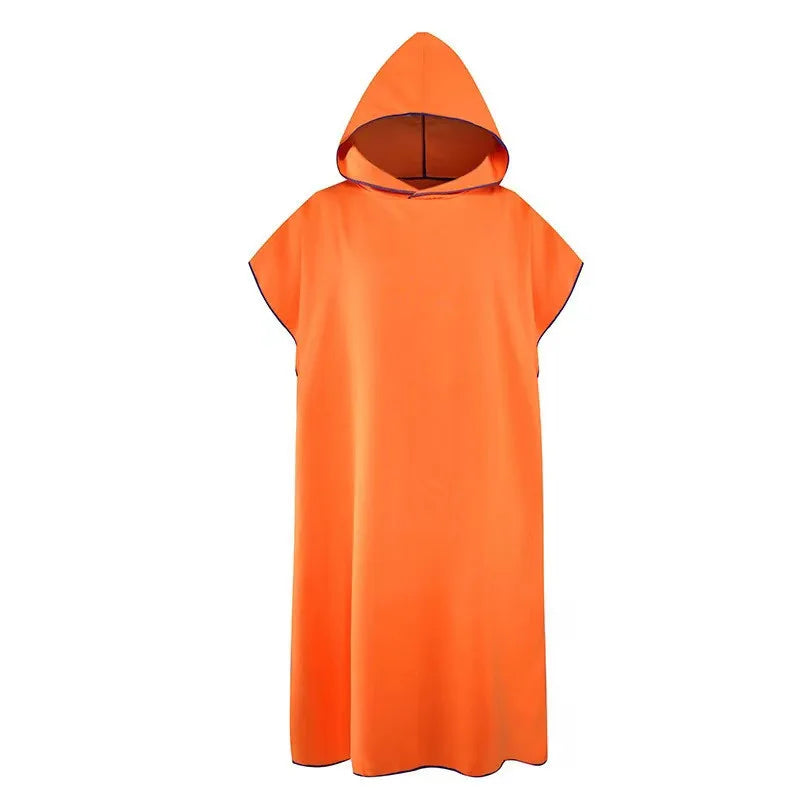 Zonsondergang Oranje BeachFlow poncho met capuchon voor stranddagen