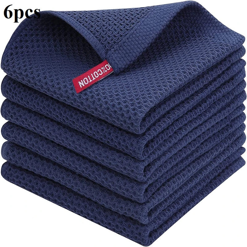 6-Pack Kitchen Dishcloths – Navy Blue