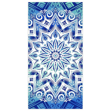 Mandala Blue Microfibre Towel
