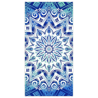 Mandala Blue Microfibre Towel – Quick‑Dry, Sand‑Free, Lightweight