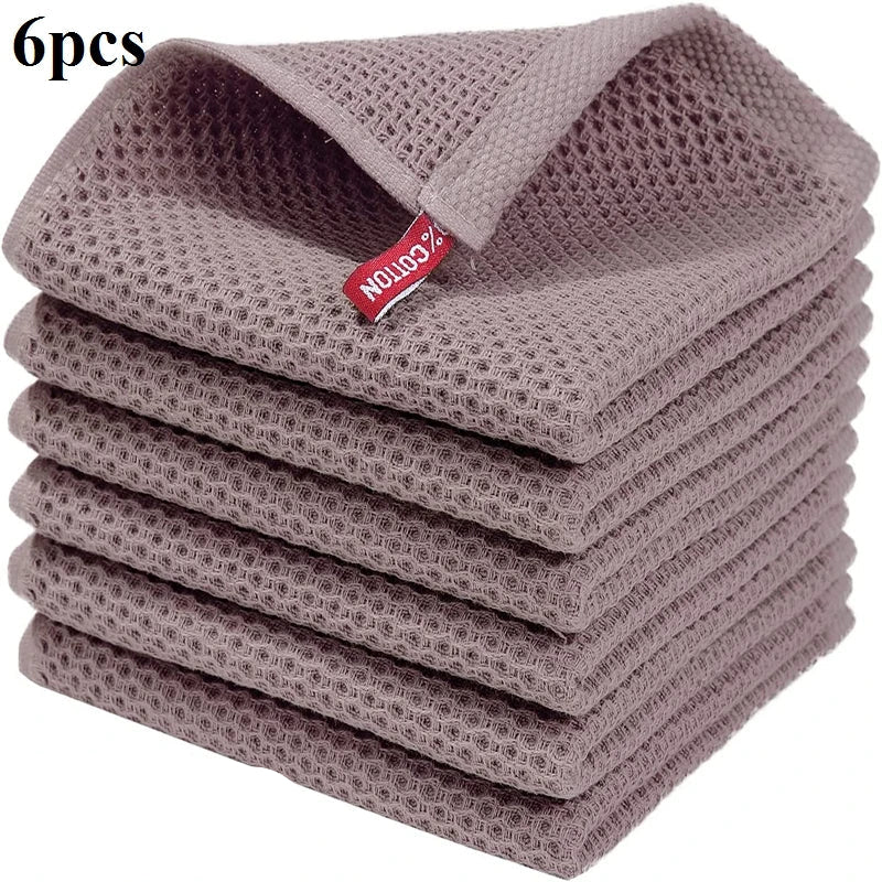 6-Pack Kitchen Dishcloths – Taupe Stone