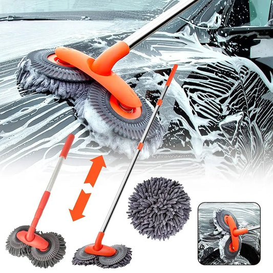 Car Wash Mop with Retractable Handle – Scratch-Free Microfibre Brush