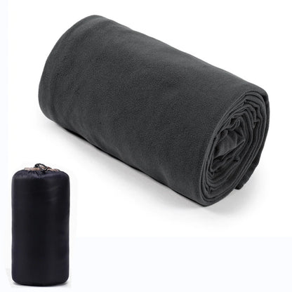 Microfiber Fleece Sleeping Bag Liner - Black