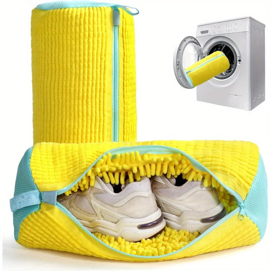 Shoe Washing Machine Bag - Durable Chenille Laundry Bag - Ideal for Trainers & Sneakers