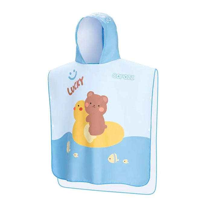 kids hooded blanket swimming duck design