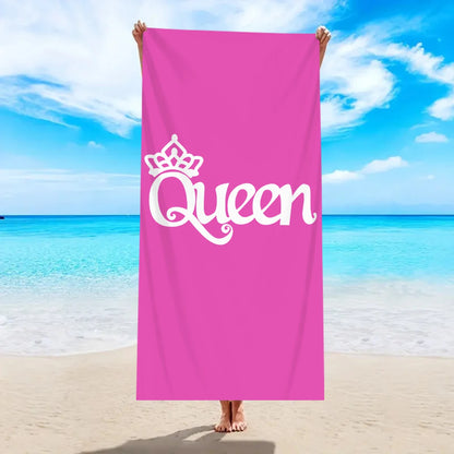 Microfibre Beach Towel – King & Queen Design