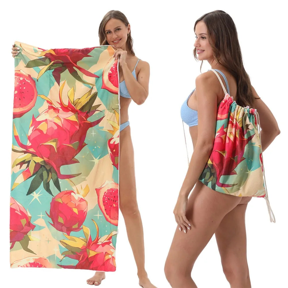 Microfibre Beach Towel Backpack