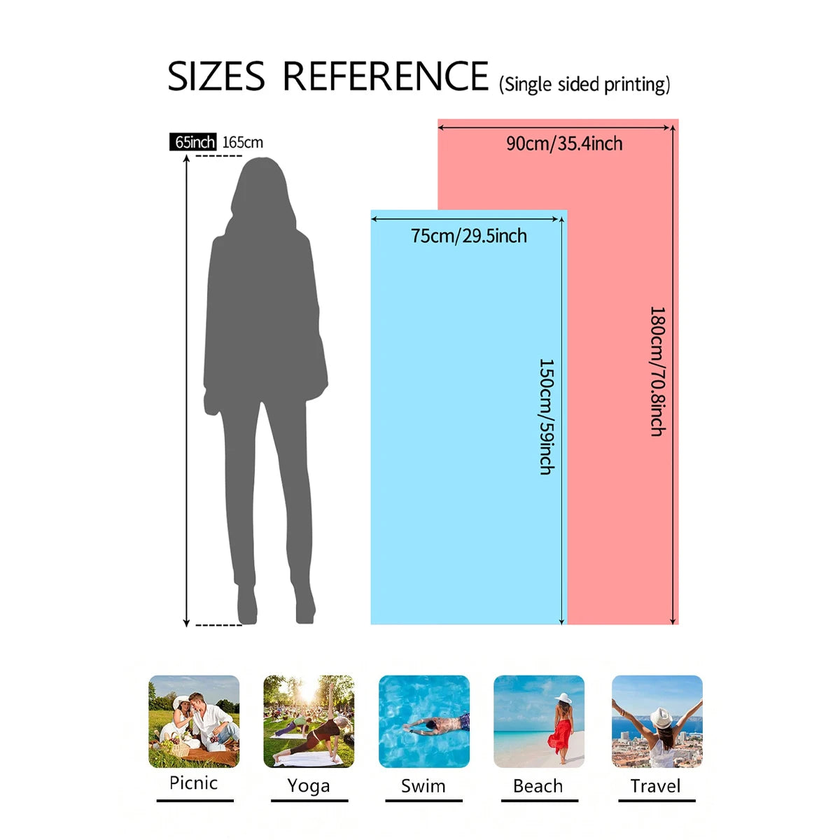 Microfibre Beach Towel – King & Queen Design