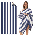 Double-Sided Striped Beach Towel