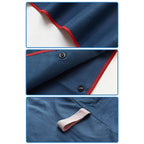 microfibre kids swim poncho fabric and stitching detail