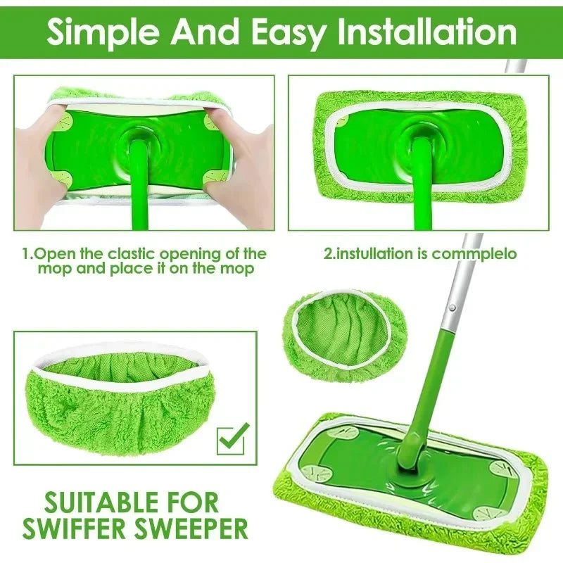 Reusable Microfibre Mop Pads