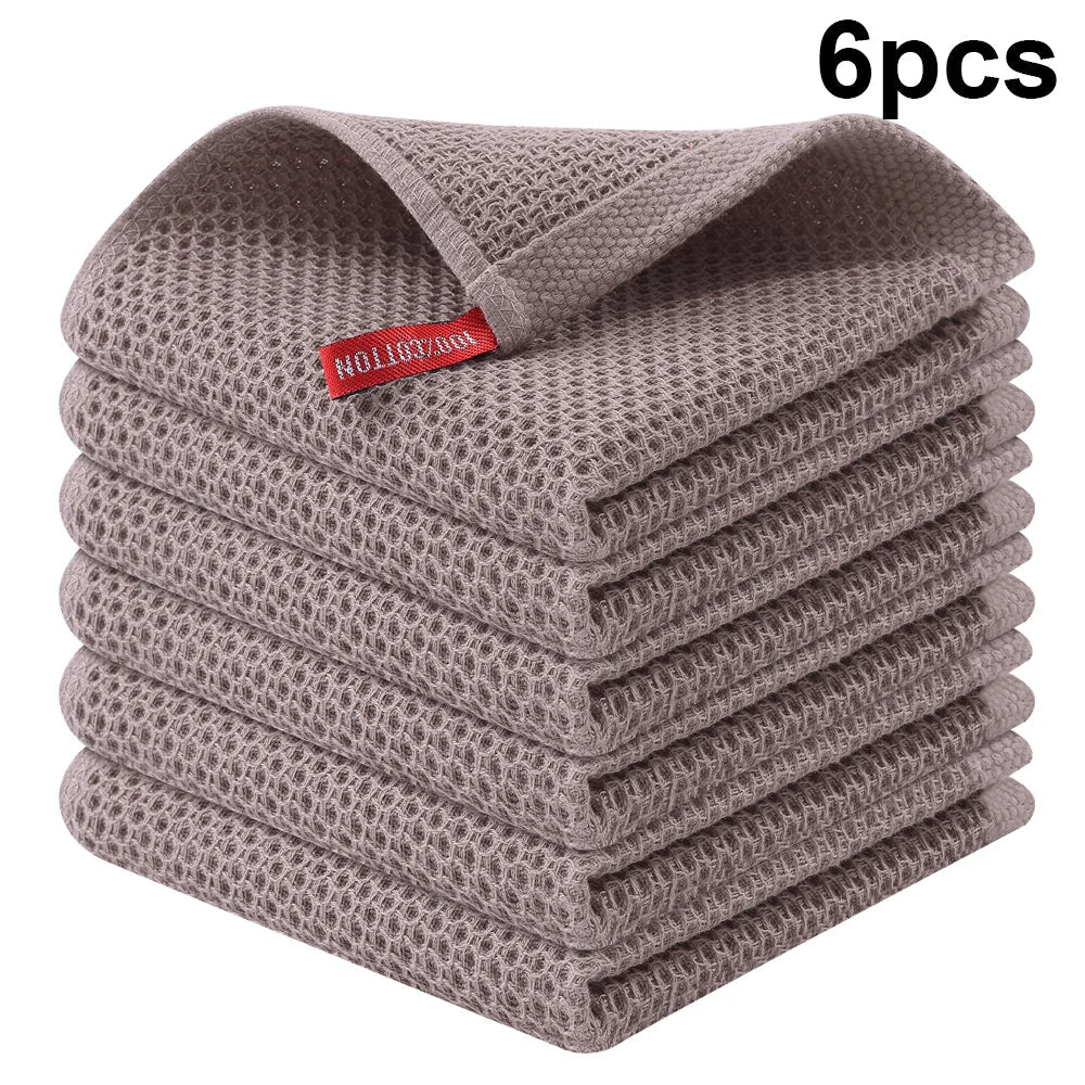 6-Pack Premium Microfibre Kitchen Dishcloths