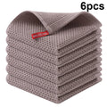 6-Pack Premium Microfibre Kitchen Dishcloths