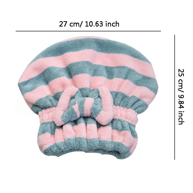 Quick-Dry Hair Towel Cap