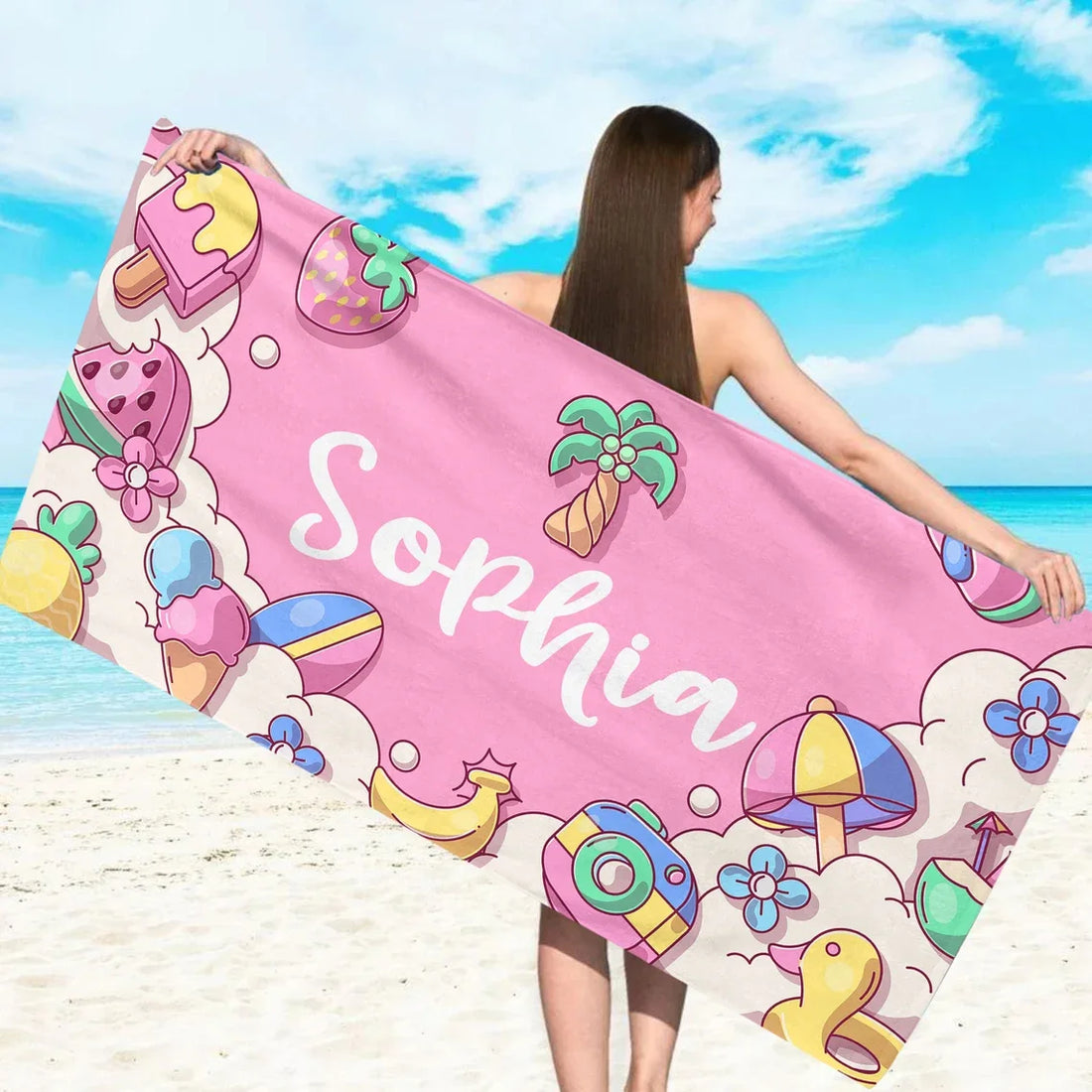Personalised Kids Towel Fun