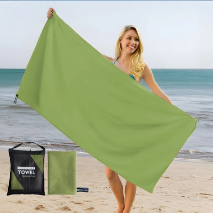 Oversized Quick-Dry Microfiber Beach Towel