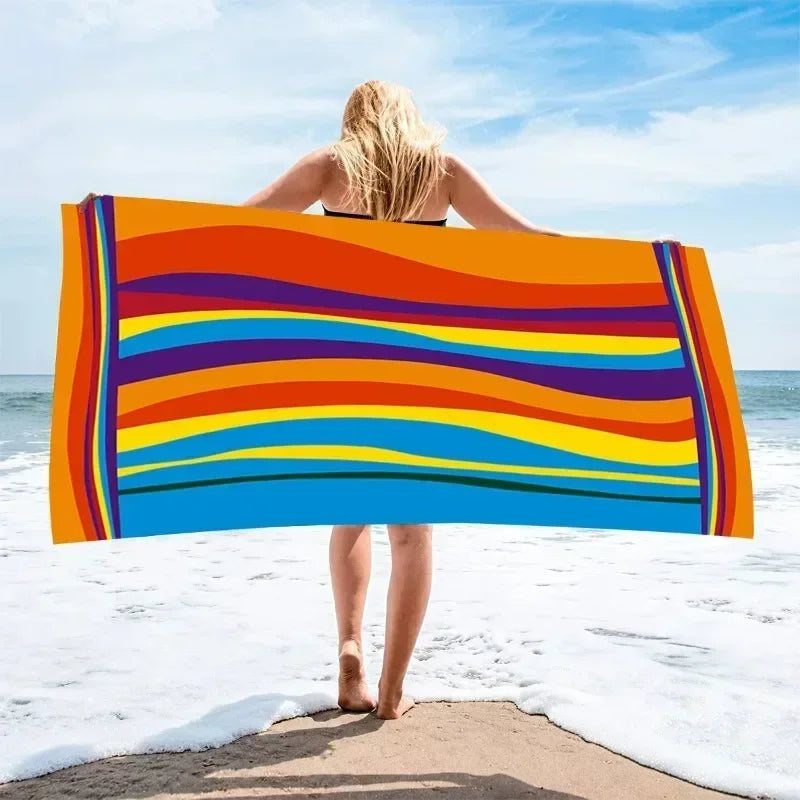 Beach towel made from quick-dry microfibre – lightweight, compact and perfect for travel, swimming or gym