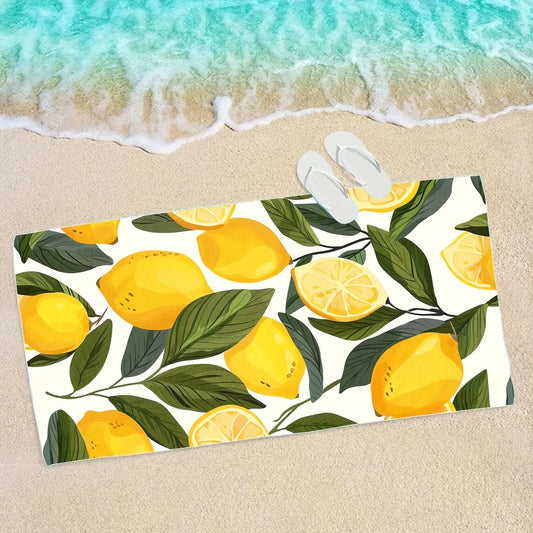 Lemon Coast Microfiber Beach Towel – Sand Free