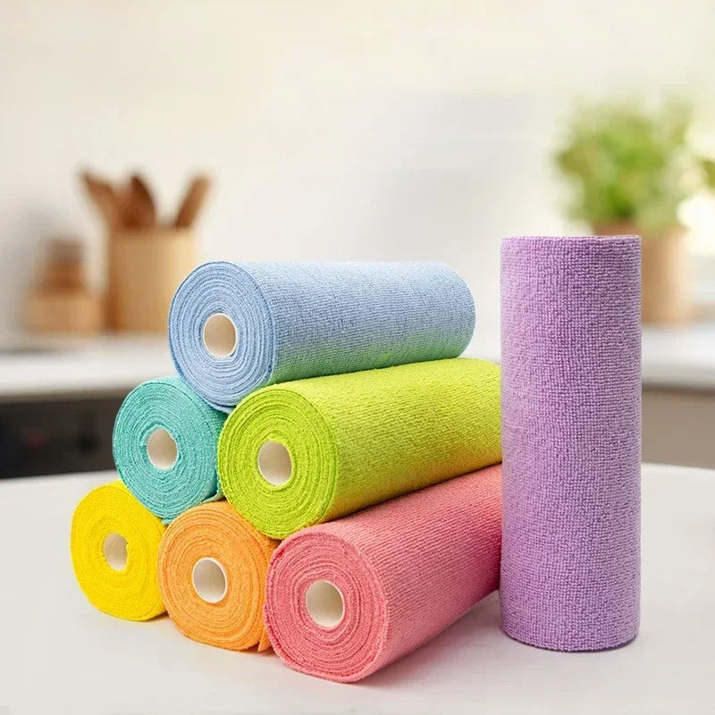 Microfibre Cloth Roll – Reusable, High Absorbency & Eco-Friendly Cleaning Solution